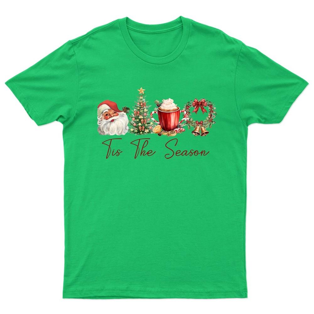 Tis The Season Christmas TShirt Unisex Gift Retro Seasonal Funny Xmas Santa S