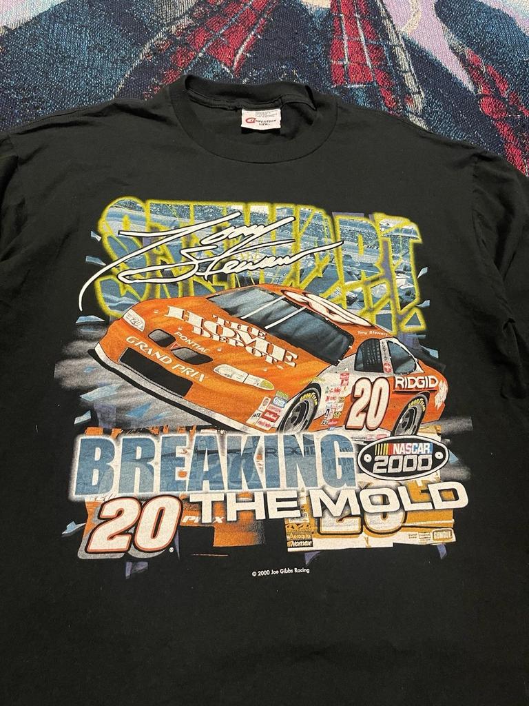 Vintage 2000 Tony Stewart Breaking The Mold Nascar Shirt Men's L Racing Y2K Car
