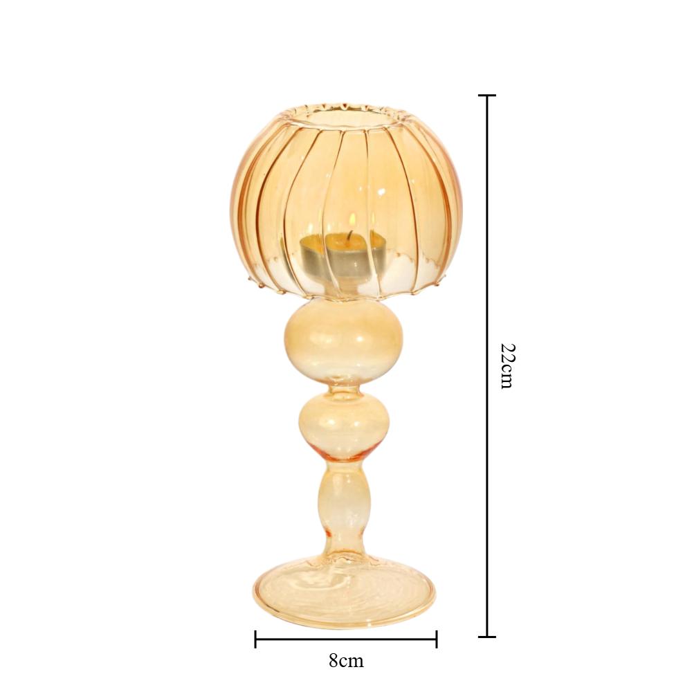 Nordic Style Transparent Glass Candle Holder Romantic Wedding Decoration Modern Candle Holder Home Table Centerpiece Decor