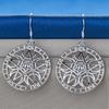 Elegant 925 Sterling Silver Delicate Six-Pointed Star Hollow Earrings for Women, Fashionable Party Gift, Wedding Accessories