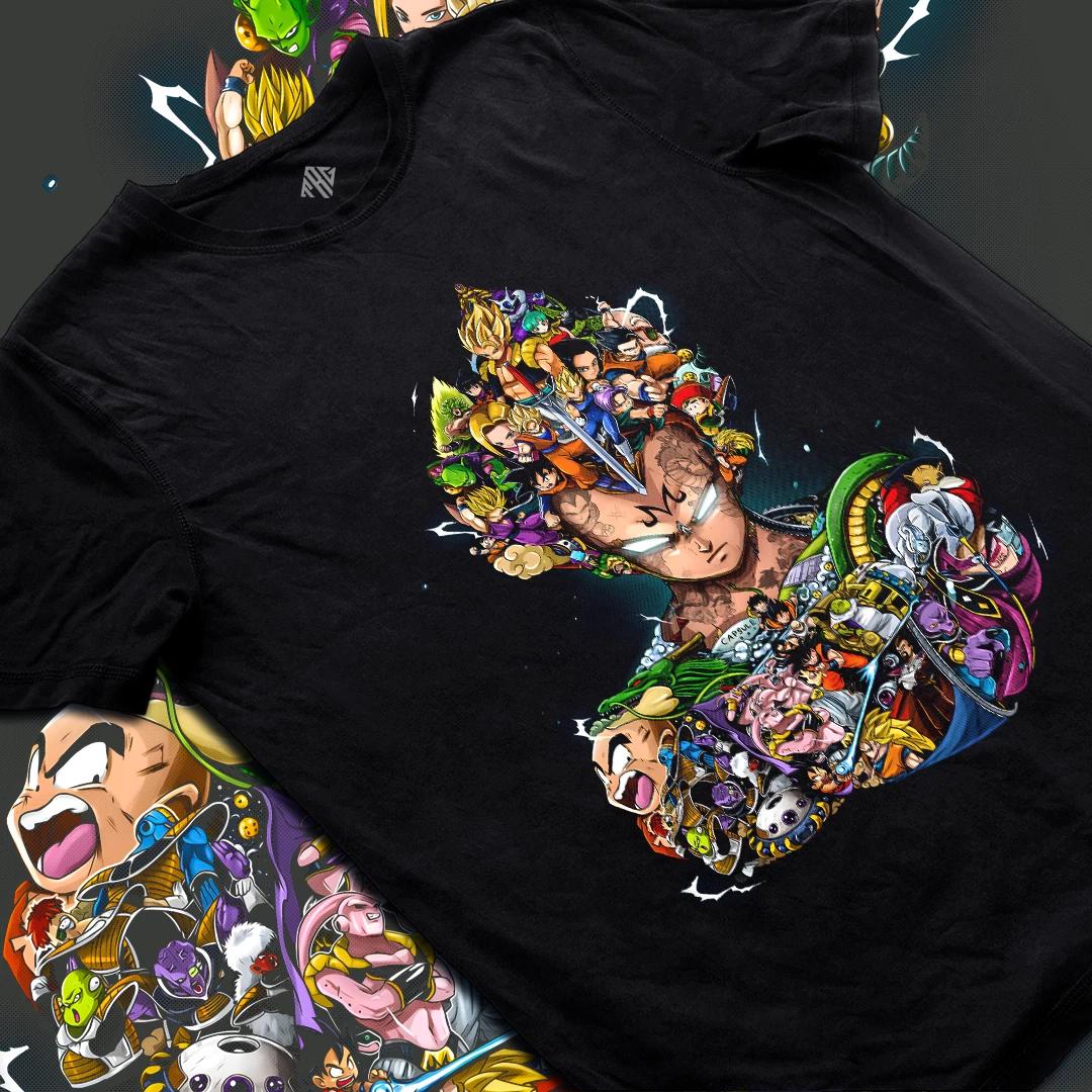 Anime T-Shirt Style Super Saiyan Warrior Graphic Tee Inspired Cosplay 2XL