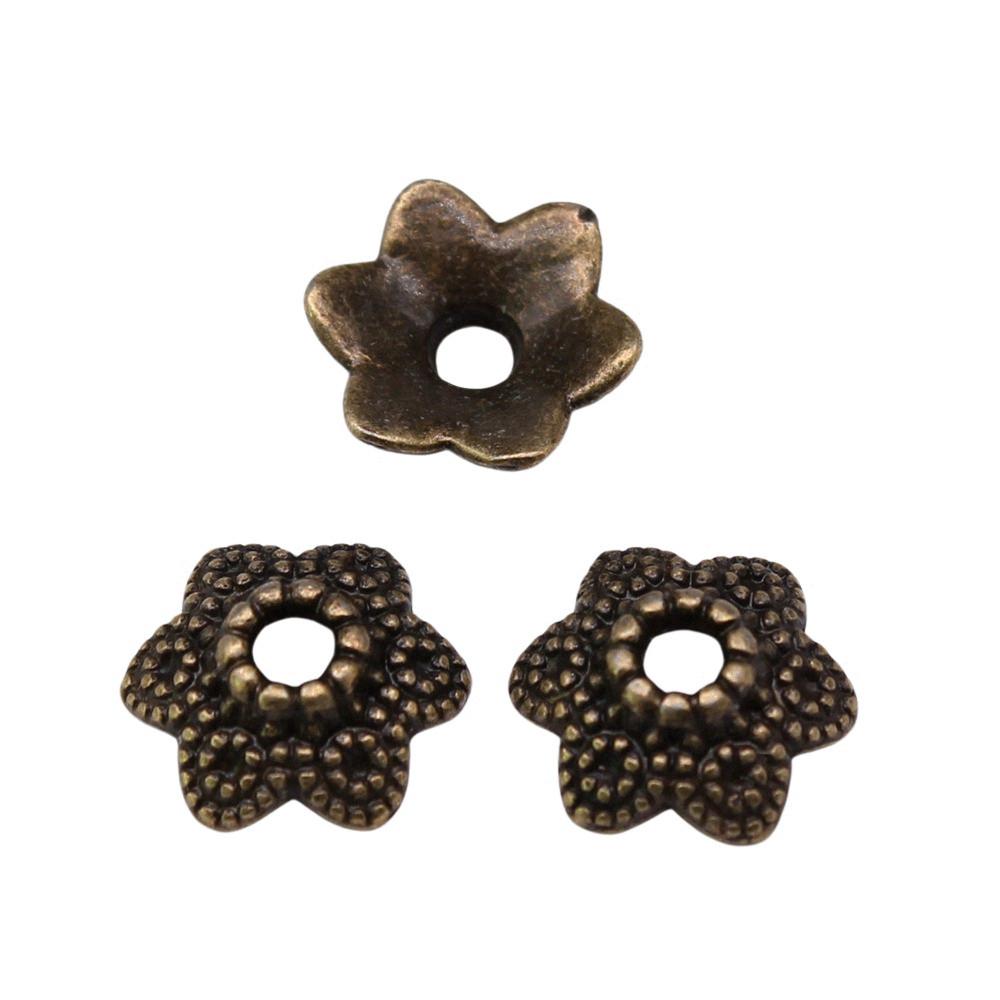 Flower Bead Cap Spacer Findings Ornate Covers For DIY Jewelry Making Materials