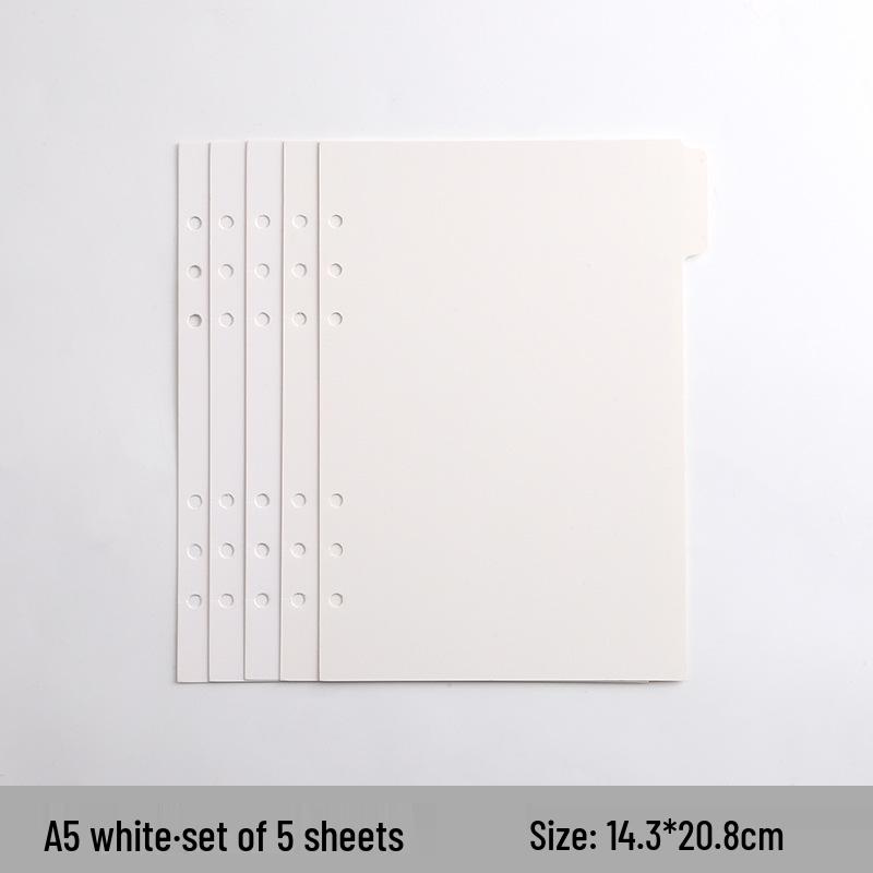 Colorful A4/B5 Loose-leaf Divider Pages for Notebooks, Universal & Customizable Index Pages