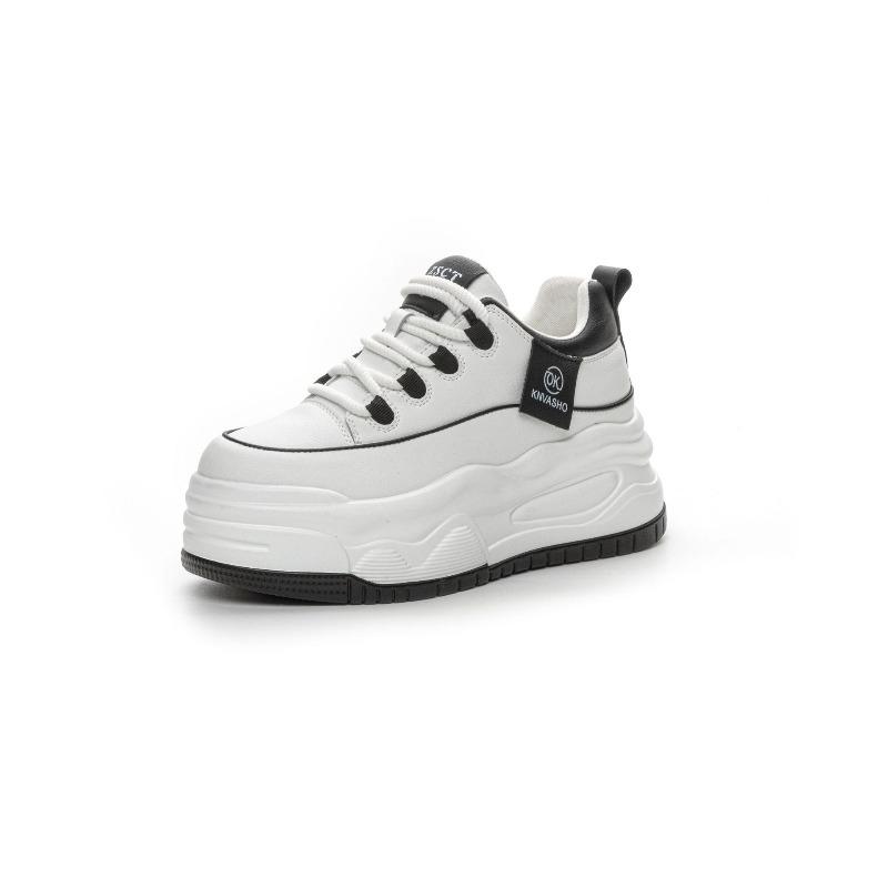 Thick-soled Heightening Little White Shoes Children's Autumn New Small Lightweight Casual Sports Shoes Look Thin