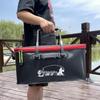 Collapsible EVA Fish Bucket with Strap - Multifunctional and Thickened Design with Built-in Keepnet
