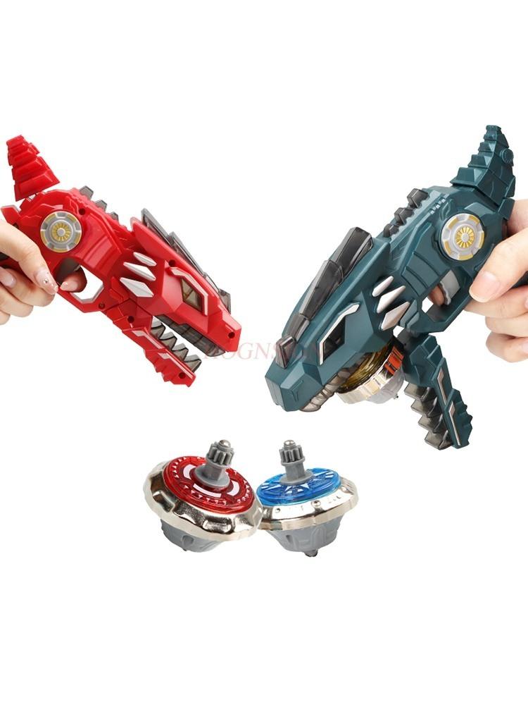 Gyro Toy Children'S Boy Metal Gyro Gun Combat Circling Luminous Battle