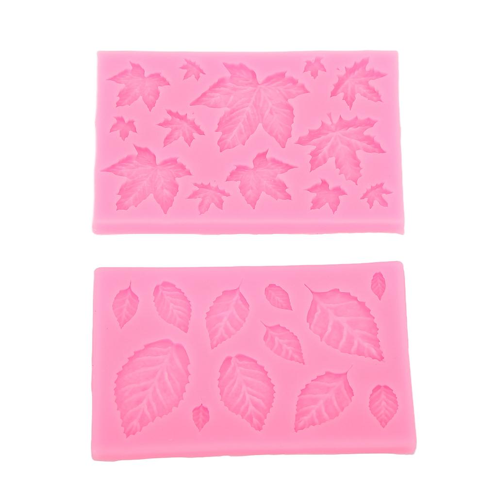 Formy Fondant Różowe Liść Liście Klonu Kształt Łatwe Czyszczenie Elastyczne Zmywalne Można Myć w Zmywarce Silikon