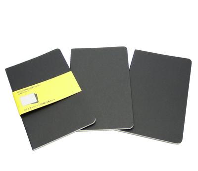Moleskine Notebook Cahier Journal Squared QP317 LG Black
