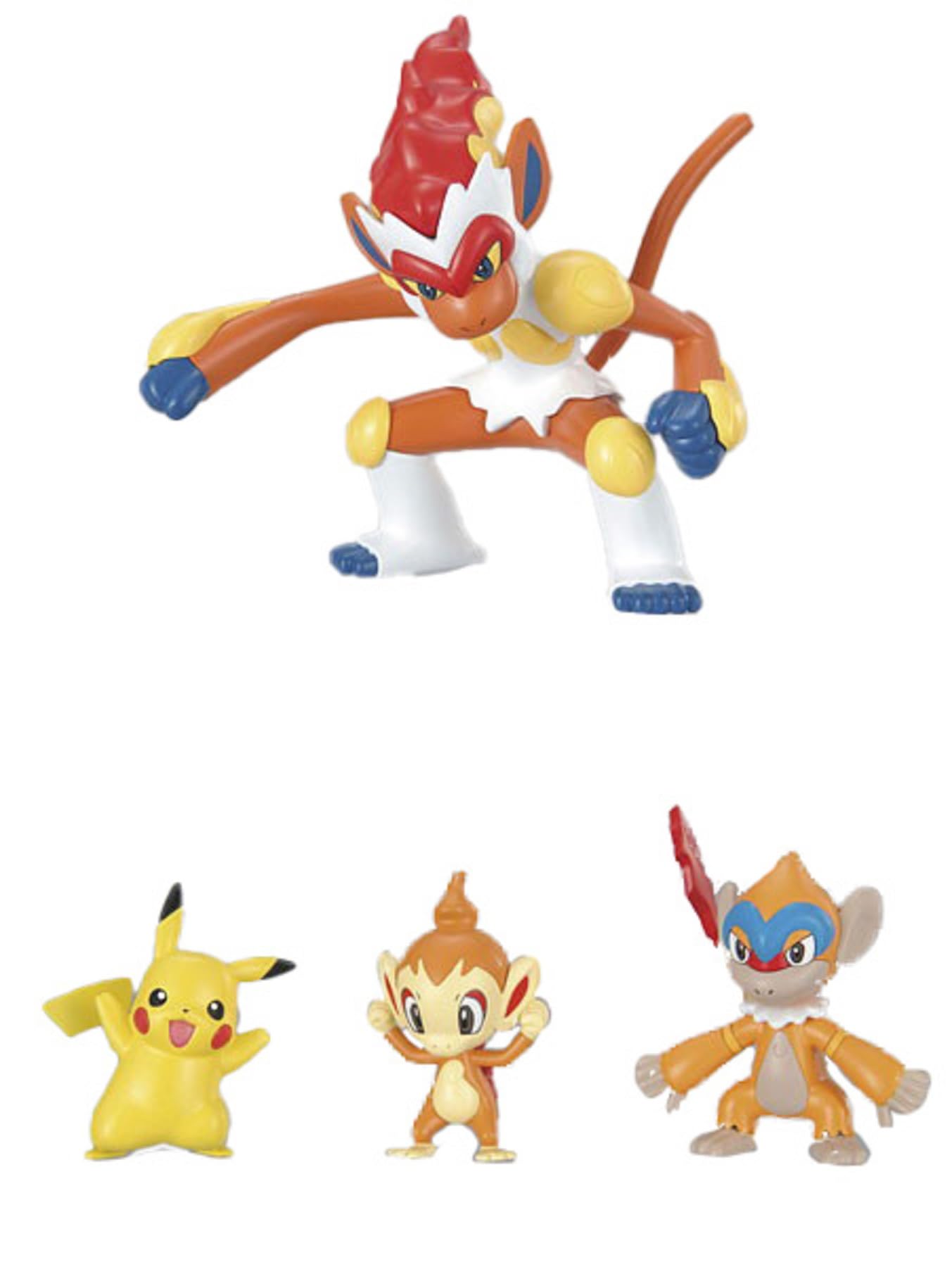 

Pokemon Plastic Model Collection No. 7 Evolution Series Infernape Evolution Set, Color-Coded Plastic Model