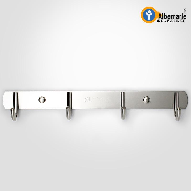 Strong Adhesive Stainless Steel Door Hook for Coats, Hats, Towels, and Kitchen Use