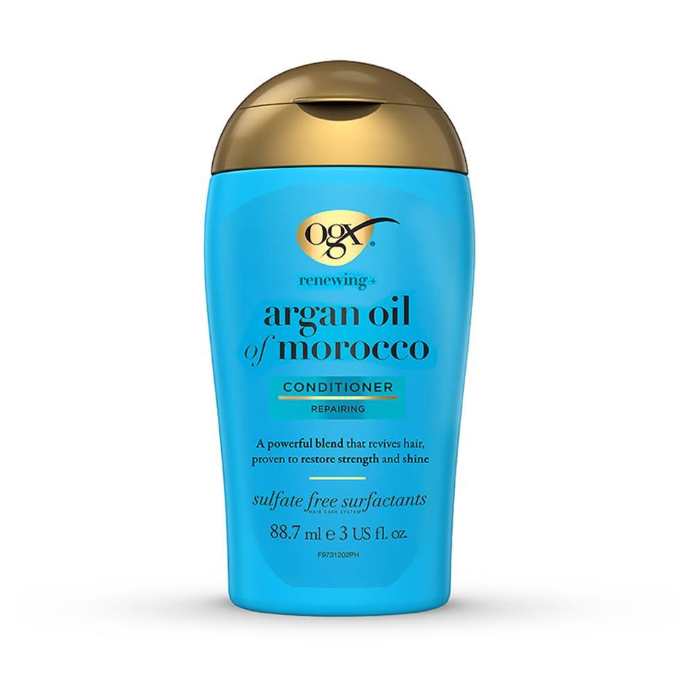OGX Renewing + Argan Oil of Morocco Hydrating Growth Hair Conditioner to Help Moisturize, Soften & Strengthen Hair | Cold Pressed Argan oil with vit