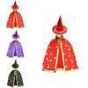 Enchanting Five-star Halloween Cape And Hat Set For Noble Children And Adults