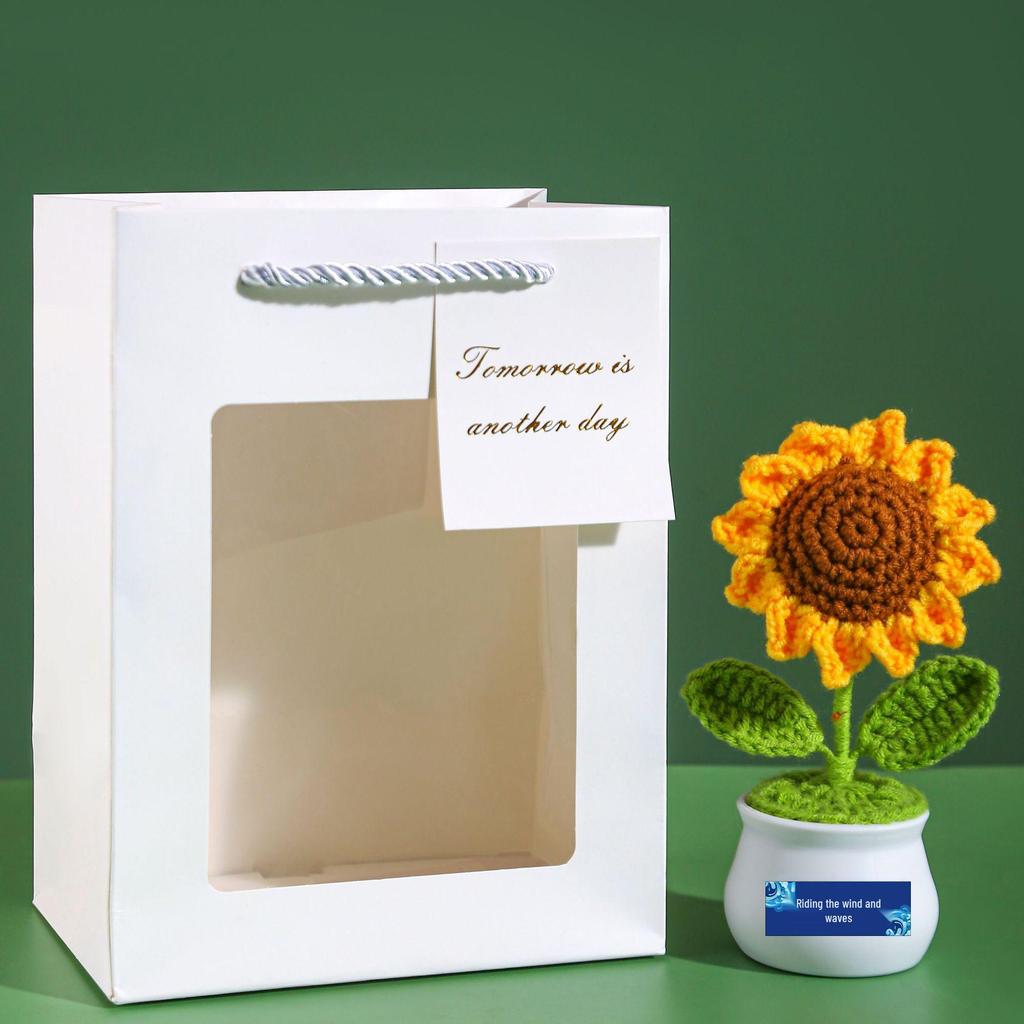 Sunflower Handmade Crochet Bouquet - Teacher's Day or Birthday Gift