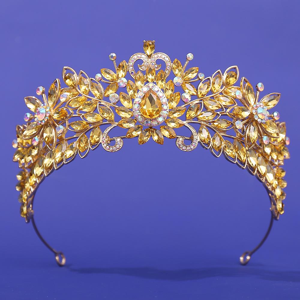 Bridal Crown European Wedding Crystal Hair Accessories, Wedding Accessories Baroque Luxury Wedding Dress Crown