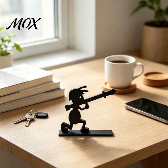 Matte Black Paper Roll Stand Funny Ant Toilet Holder, 3D Printed Novelty Free Standing Versatile Desktop Organizer Decorative Bathroom Tissue