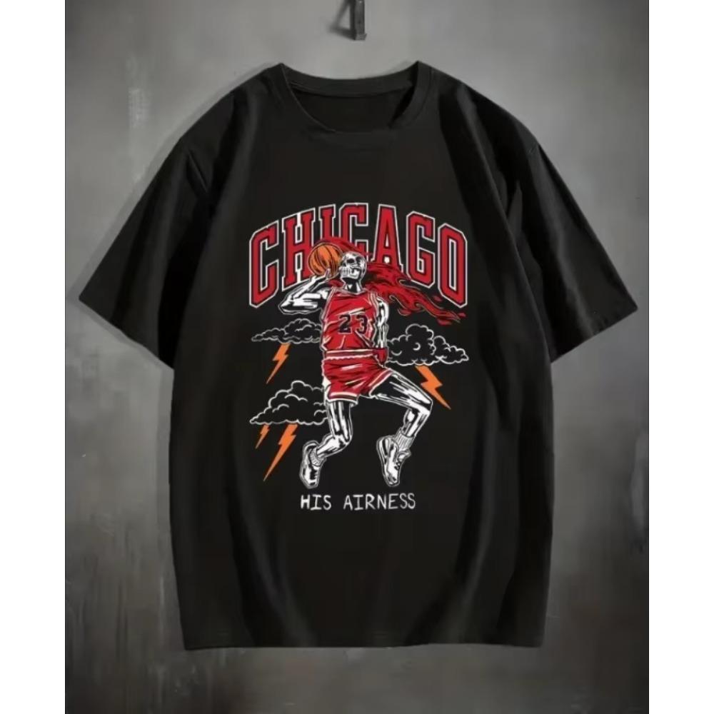 High Quality Cotton Men's Short-sleeved Fashion Hip-hop Retro T-shirt Summer Oversized Crew Neck Top Men's Unisex