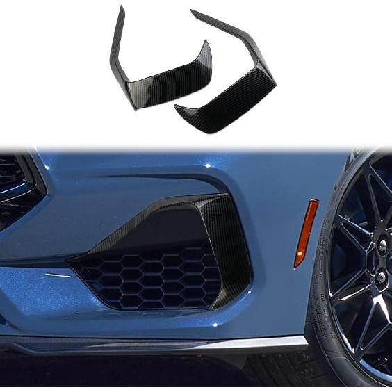 

Carbon Fiber Front Bumper Grille Cover Trim Accessories For 2024 2025 Ford Mustang GT/GT Premium (type 2) type 2