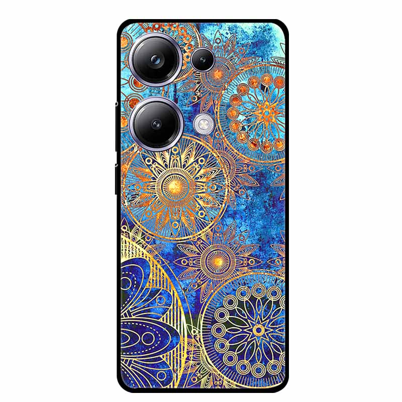 For Xiaomi Poco M6 Pro 4G Phone Case Cover Wolf Shockproof Black Silicone Soft Back Cover Cases For Poco M6 Pro Case M 6 M6Pro