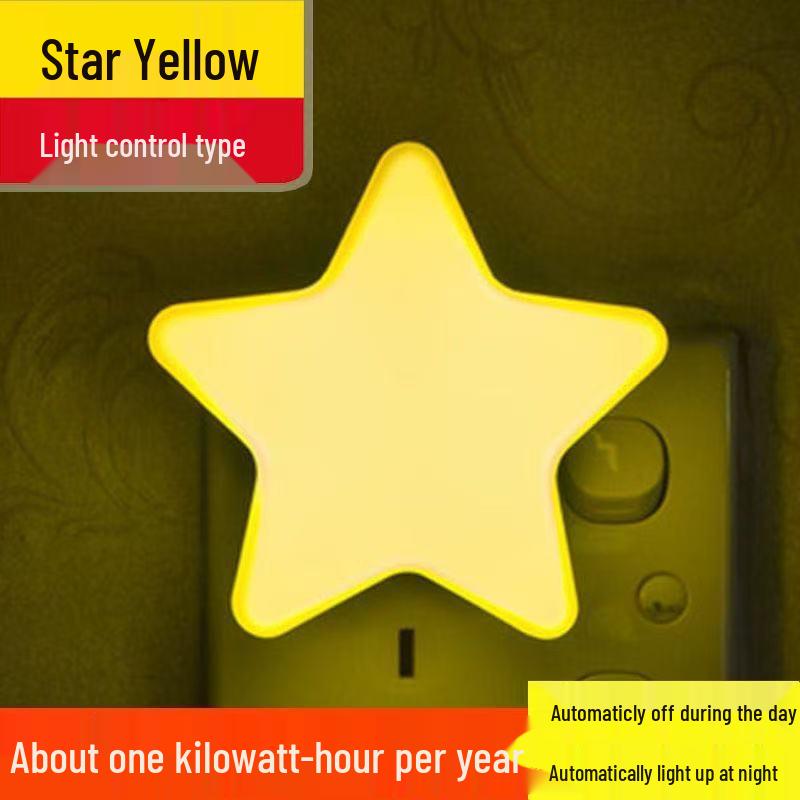 Energy-Saving Dimmable Star Night Light with Printed Logo