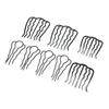 8 Stück Haargabel-Klammer Metall Schwarz beschichtet Vintage Elegant U-förmige Haarseitenkämme zum Stylen DIY