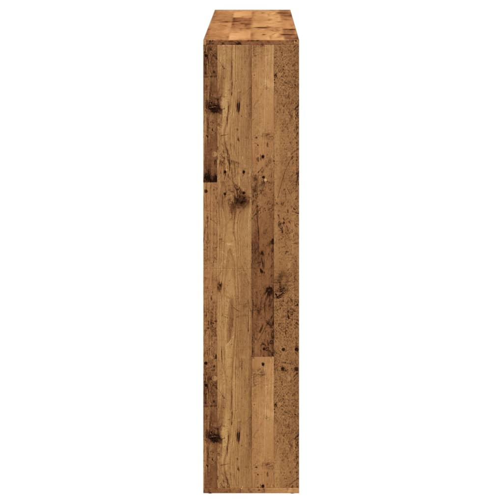 Bookshelf Vintage Wood Look 137.5 x 29 x 137.5 cm Engineered Wood