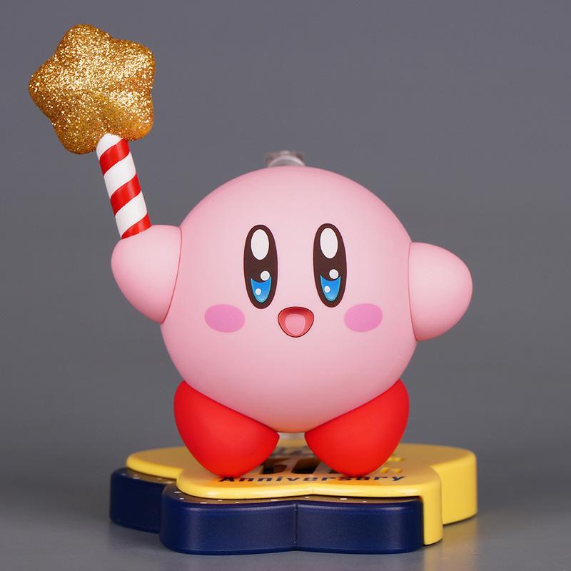 Kirby Anniversary Edition Magnetic Multi Accessory Q-Version Model Star Anime Figure Collection Toy 30th 1883 Play Entertaining Safe Kid Friendly Fun