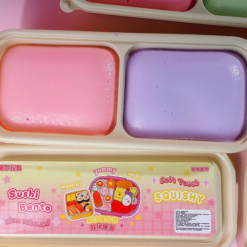 Mittagessensbox Stressabbau Squishy Knetspielzeug Langsam aufsteigend Klebrig Sensorisches Fidget Spielzeug für Erwachsene Squishy Sensorisches Spielzeug