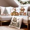 Vintage Christmas Series Pillowcase Printed Polyester 40/45/50cm Throw Pillowcover Decorative Sofa Cushion Pillowslip Home Decor