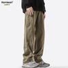 Homlean Men's American Style Cotton Loose Cargo Pants HS60