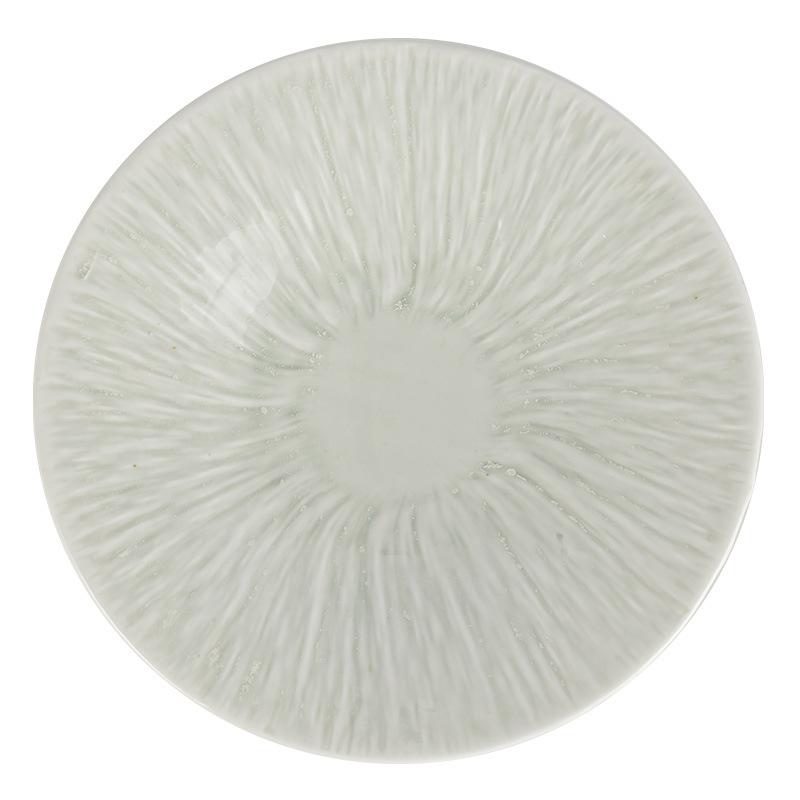 [Flow Glaze Trumpet Tableware] Elegant Ceramic Concept Dish Plate High Value Straw Hat Pasta Bowl, Small Flaws