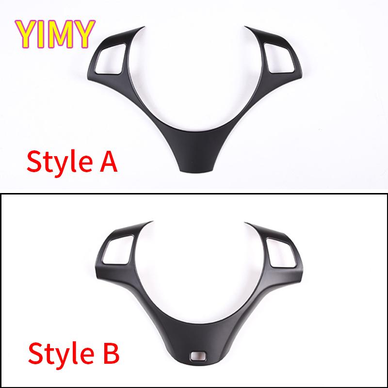 ABS Plastic Car Steering Wheel Button Decoration Frame Trim Suitable for BMW 1 3 Series X1 E82 E84 E87 E90 E92 E93 2004-2012