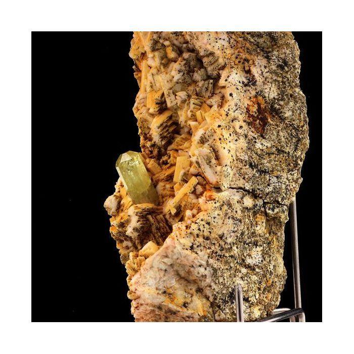 Pierres et Minéraux. Apatite + Feldspath. 599.80 ct. Agoudim, Midelt, Drâa-Tafilalet, Maroc.