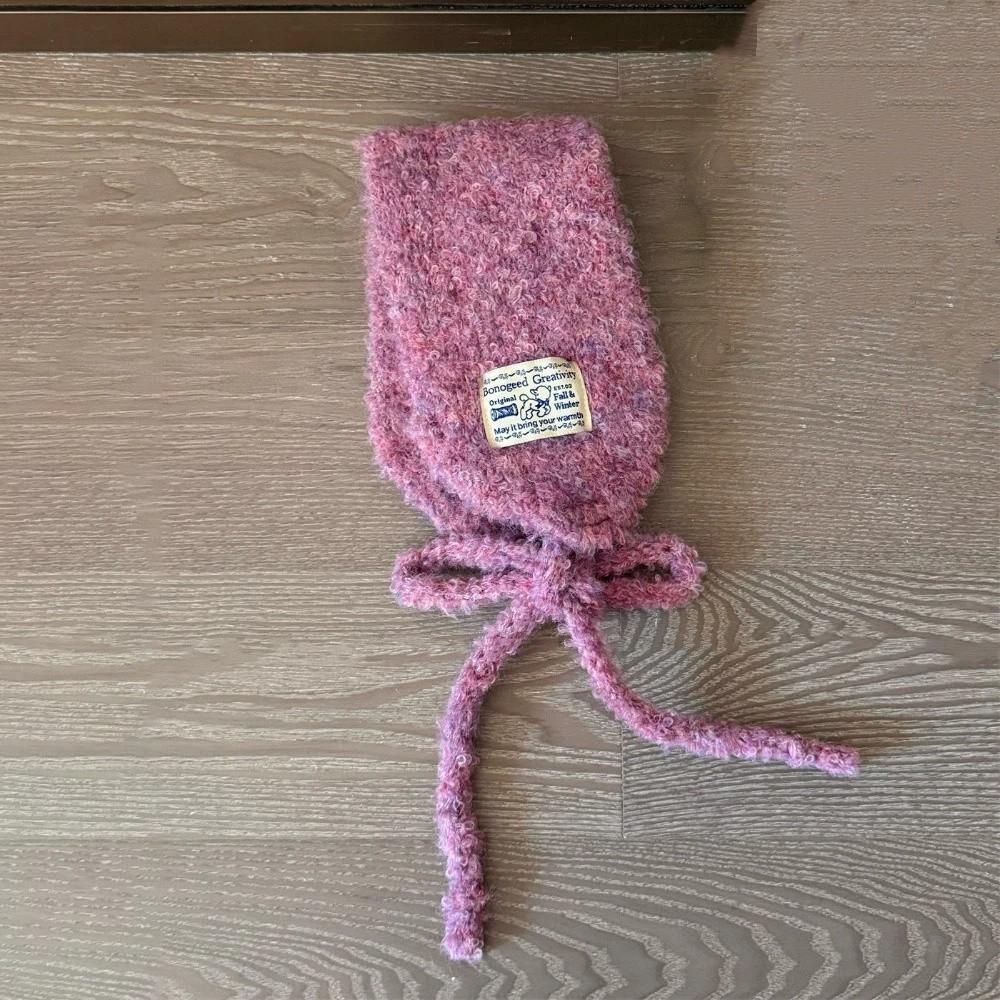 Korean Style Knitted Ear Covers Solid Color Warm Earlaps Wool Strappy Earmuffs Casual Wear