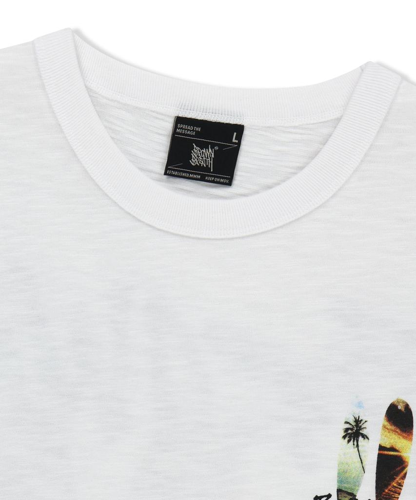 BROWNBREATH Brown Breath Surf Tee - White