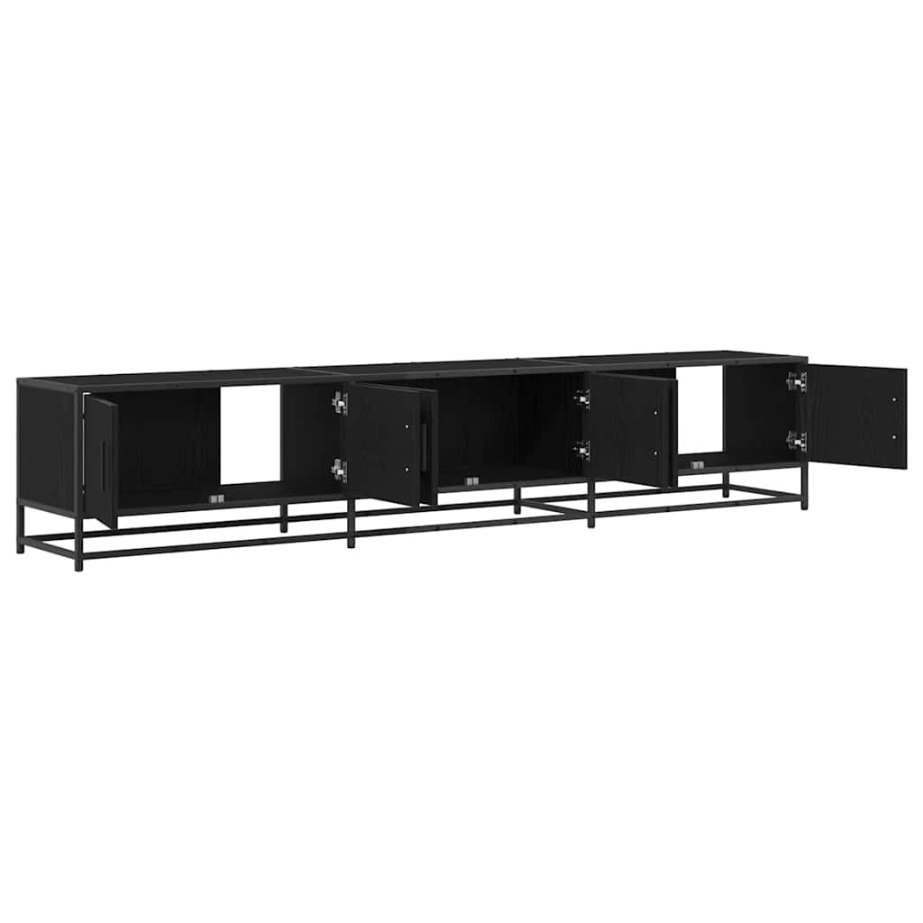 TV Units 2 Pcs Black Oak Look 210 X 35 X 41 Cm