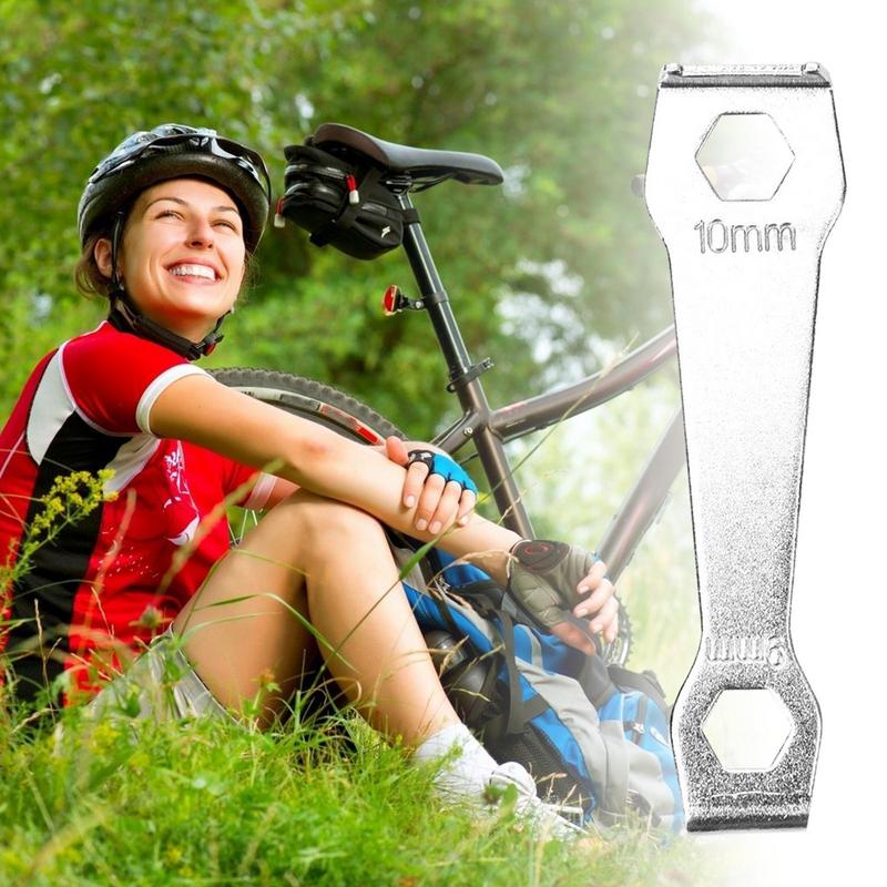 Cycling Crankset Nut Wrench bicycle Chainring Bolt Fixing Spanner in Metal Riding Removal Repair Tool Portable bike wrench tool