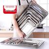 GOWKE Square Stainless Steel Serving Trays