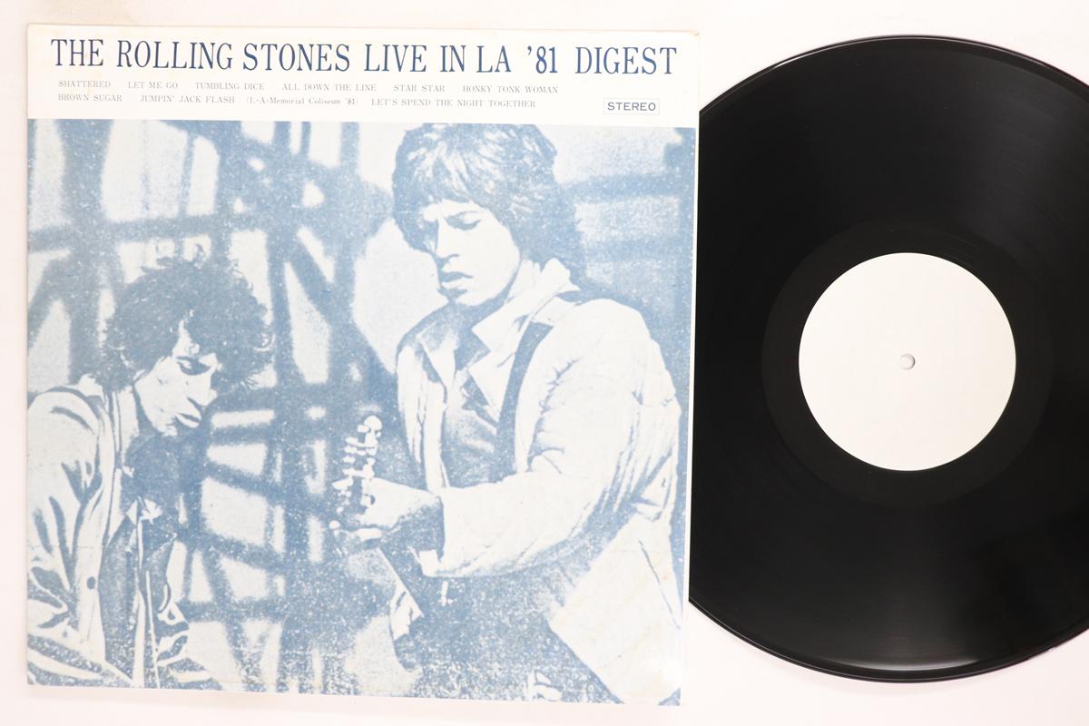 

LP Record ROLLING STONES Live In L.a. 81 Digest NONE NOT ON LABEL Non Japan Rock Used