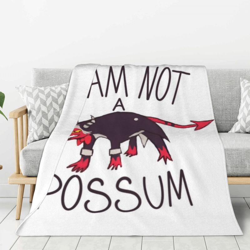 Custom Helluva Boss Black Humor Animated Musical Film Blanket Warm Fleece Soft Flannel Throw Blankets for Bedding Outdoor Autumn