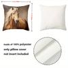 Beautiful Horse Pattern Decorative Cushion Covers For Home Polyester pillowcase, sofa decorative cushion cov Headboard Pillow