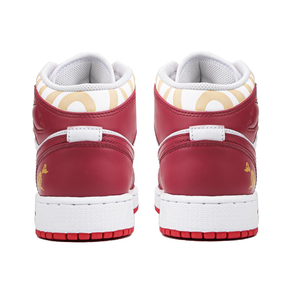 Jordan Air Jordan 1 High Top Vintage Basketball Shoes GS Red DR6496-116(Team4-)