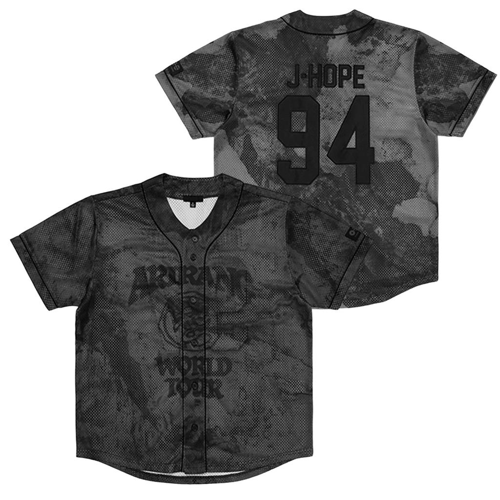 BTS ARIRANG World Tour Jersey: K-Pop Bangtan Boys Oversized Mesh Shirt with Member Name & Number, Unisex Streetwear for Fans