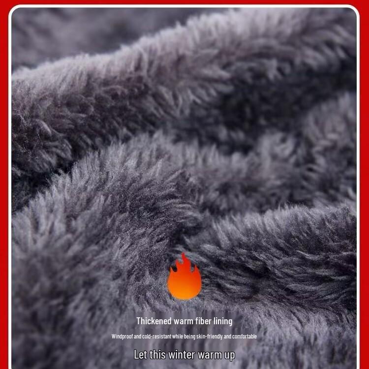 Dreiteiliges Winterset: Gestrickte Mütze, Rutschfeste Touchscreen-Handschuhe und Fleecegefütterter Wollschal