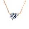 1/3carat Waterdrop Solitaire Moissanite Pendant Necklace with 925 Silver Pear Cut Diamond Neckchain Woman