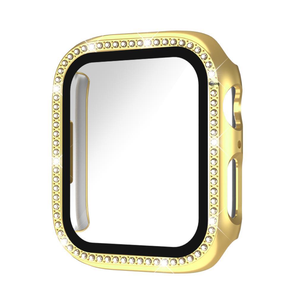 Apple S10 Diamond iWatch Protective Case with Integrated Tempered Film