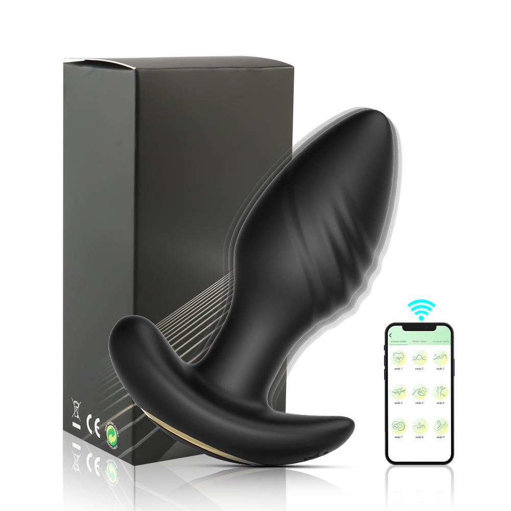 Wireless Remote-Control Vibrating Anal Plug with App-Controlled Rotation and Twisting Functions.