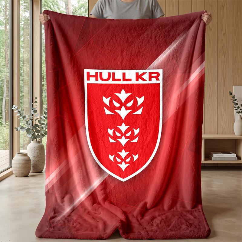 Coperta in Pile Flannel Hull KR Coperta Calda e Accogliente per Divano Letto Viaggio Uso in Tutte le Stagioni
