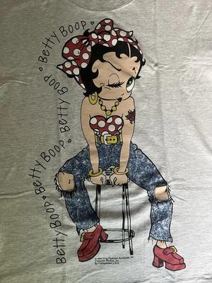Vintage 1994 Betty Boop Graphic Tshirt White Reprint T Shirt Unisex T-Shirt