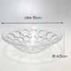 Aderia (ADERIA) Medium Bowls, Clear, Maximum 15cm x 4.5cm High, Suigetsu Dessert Bowls, Set of 3, Made in Japan, F-70382