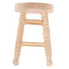 1/12 Dollhouse Miniature Wooden Stool Simulation Chair Furniture Toy Decoration